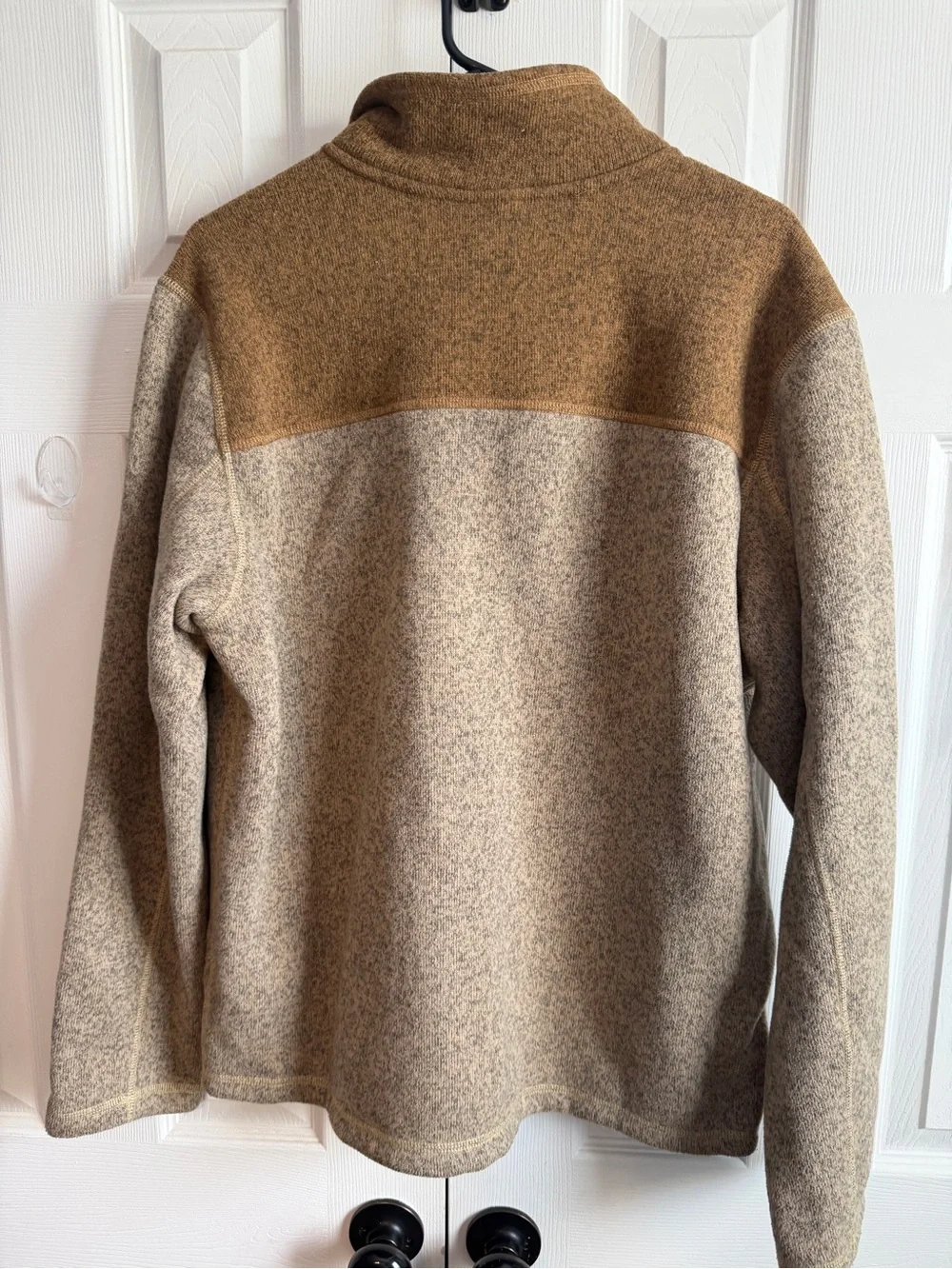 The North Face Men’s Two-Tone Brown Tan Fleece Jacket